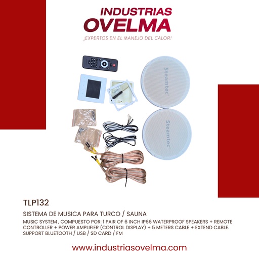 [TLP132] SISTEMA DE MUSICA PARA TURCO / SAUNA