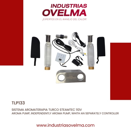 [TLP133] SISTEMA AROMATERAPIA TURCO STEAMTEC 110V
